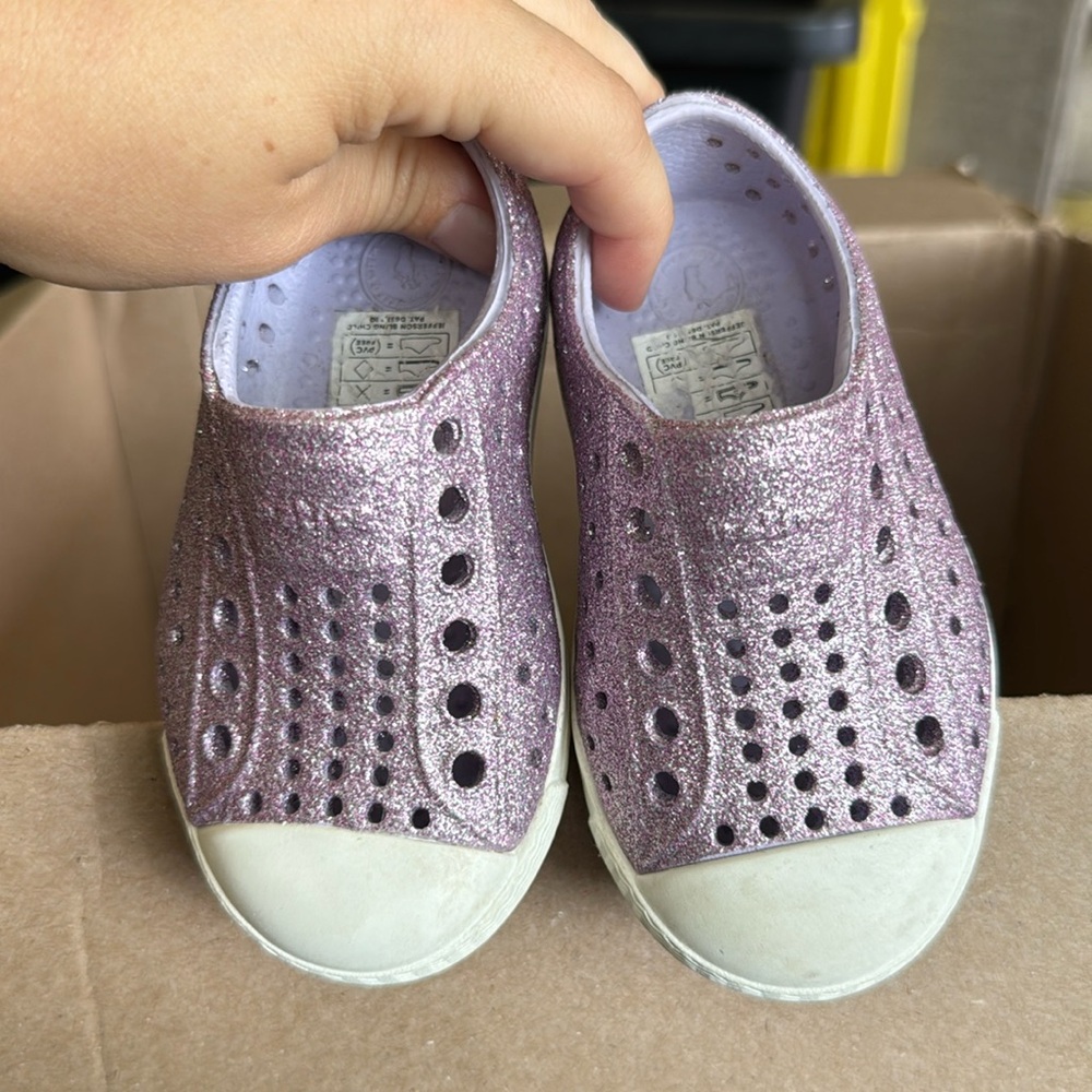 Native purple sparkle size